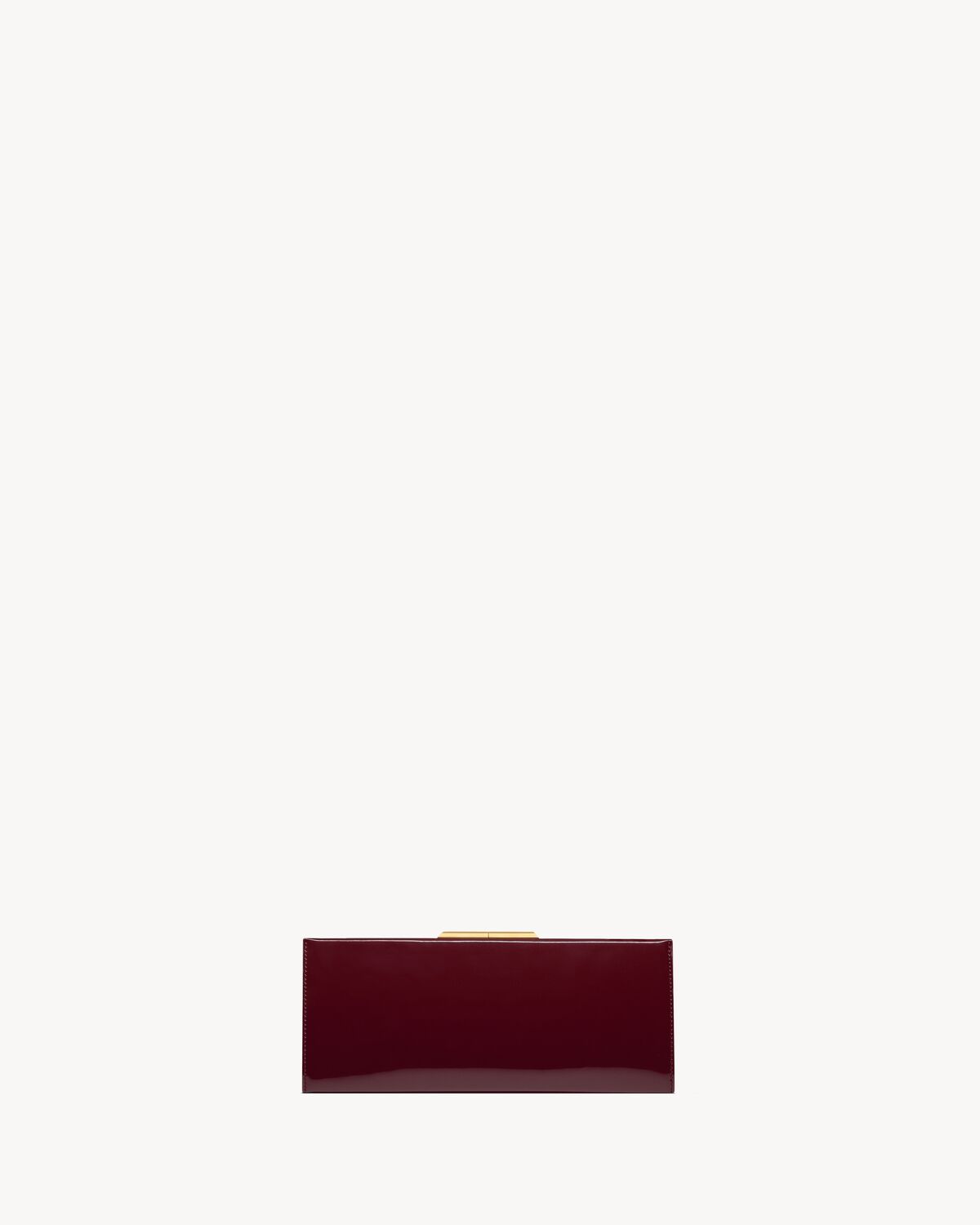 YSL Midnight Small Clutch In Lacquered Leather - Image 3
